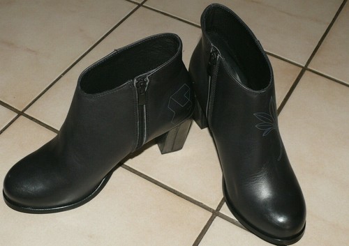 Bottines neosens cuir noires - cuir,