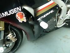 Honda CBR1000RR Fireblade 2008-2022 Tête de Fourche Choc Bombée Protection Blanc