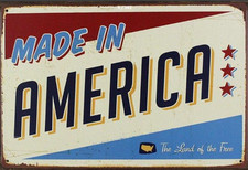 Plaque métal de style vintage