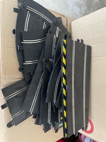 Scalextric slot car track - track, lot
