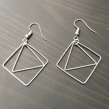 Vintage silver color geometry - silver,
