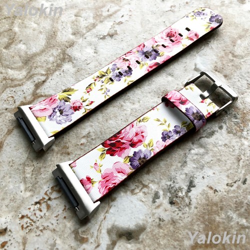 Floral rouge motif cuir - motif, (fl-3)