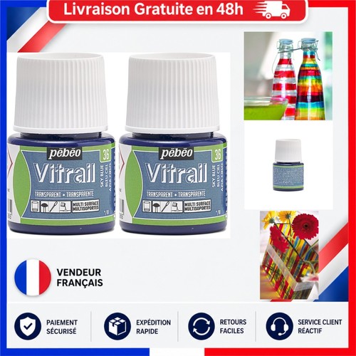 Pebeo vitrail bleu ciel - ciel, 45
