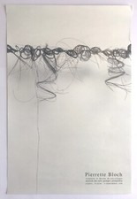 Pierrette BLOCH Maison des arts Georges Pompidou Carjac, 1998. Affiche originale