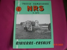 ANCIENNE BROCHURE  PUBLICITAIRE   PRESSE RAMASSEUSE  RIVIERRE CASALIS  NRS 2.075