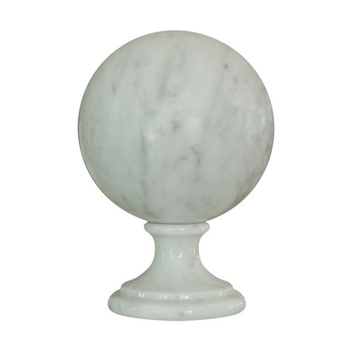 Sculpture bille marbre - bille, blanc