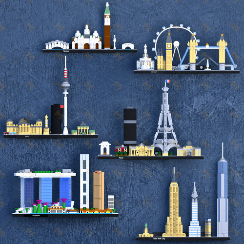 Lego architecture skyline - lego, &
