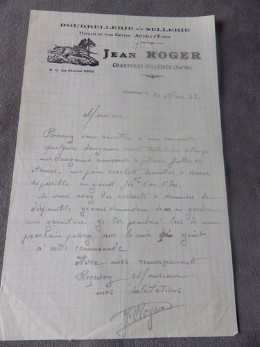 Piece facture de sellerie - ,