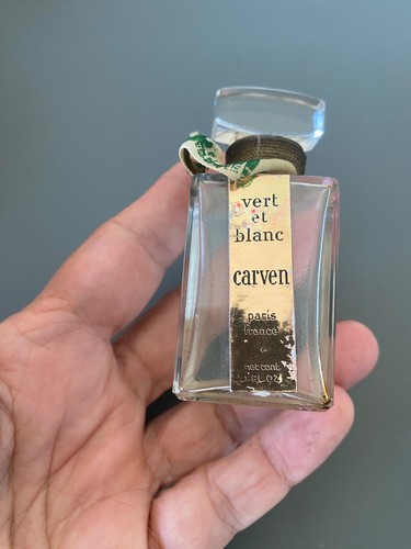 Ancien flacon parfum vert - parfum,