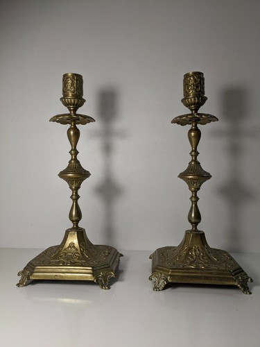 Paire bougeoirs chandelier - paire,