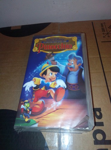 Vhs pinocchio walt - vhs, disney