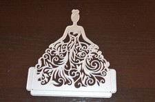 die cut matrice decoupe de papier mariage  mariée jeune fille femme