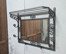 Superbe Porte-manteau Mural Porte Chapeau Art Déco Fer Forgé 1930 20 30
