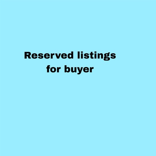 Reserved listing for - reserved,