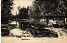 CPA MANTHES - Les Sources de la Veuze (350317)