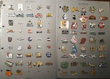 Lot environ 200 pin's collection certains rares avec classeur