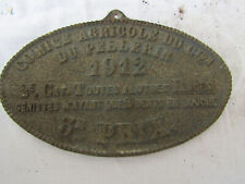 plaque concours agricole