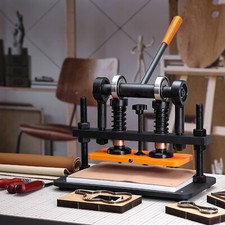 VEVOR Machine à Découper du Cuir 26x12 cm Presse de Découpe Manuelle Cuir Papier