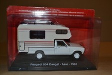 HACHETTE COLLECTION CAMPING CAR PEUGEOT 504 DANGEL  AZUR  - 1983  1/43
