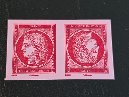 Timbre france tète bèche - france,