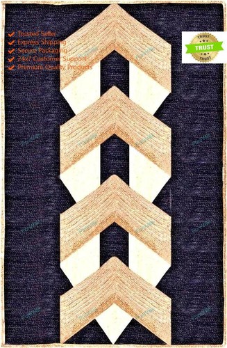 Tapis indien fait main jute - indien,