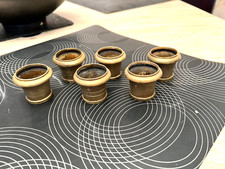 6 sabot pieds anciens en bronze pour pieds de table chaise meuble (