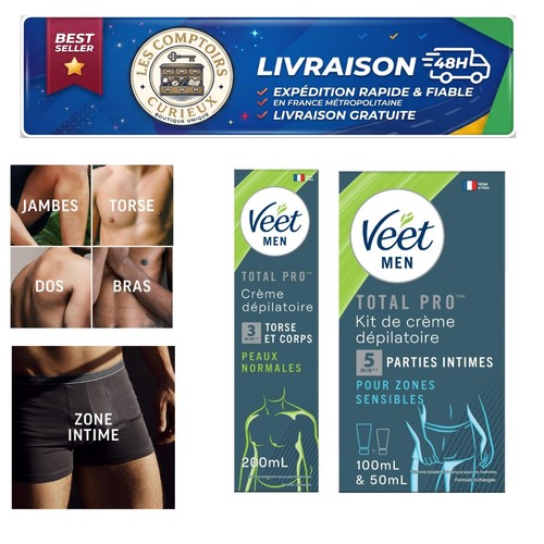 Veet men kit épilation - veet,