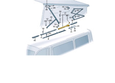 Support de cadre de toit