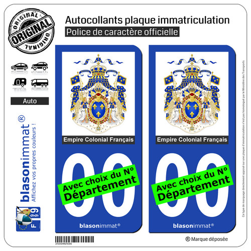 Autocollants plaque - 2,