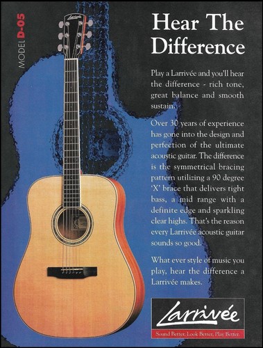 Larrivee model acoustic - larrivee, d-05