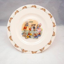 Assiette À Salade Royal Doulton Bunnykins 'Ticket Queue' Excellent