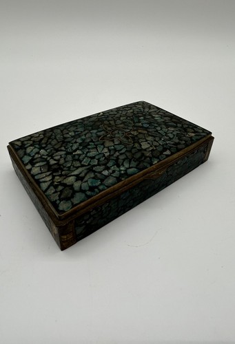Boite ancienne mosaique - ancienne,