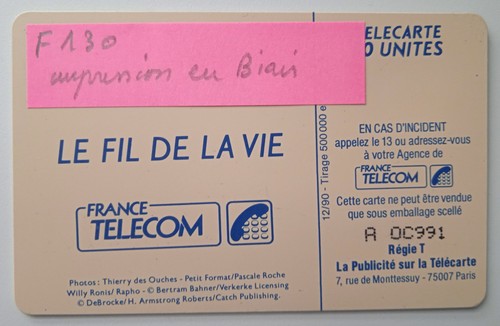 Télécarte f130 impression - télécarte,