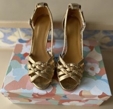 Sandales Sezane Dorées Femme