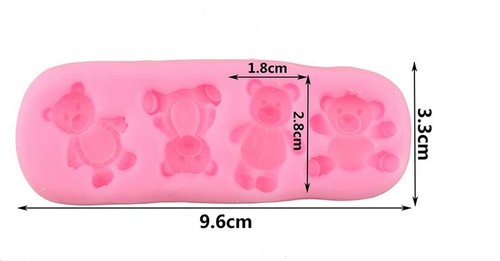 Moule silicone ourson - en,