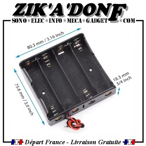 Support coupleur batteries - support, x4