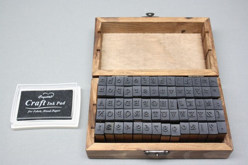 Alphabet tampon encreur - , +