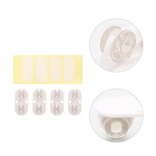  8pcs roulette de rangement collante pratique roulette de boîte de roue