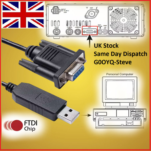 Câble cat usb ftdi pour - cat, yaesu