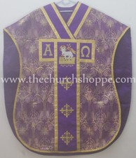Neuf Violet Agnus Dei Chasuble