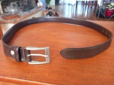 Ceinture Belt Aigle Cuir Vache Pleine Fleur 100 / 40 