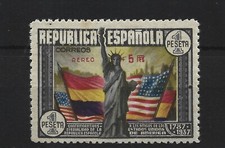 1938 EDIFIL 765CCC ** SURCHARGE ROUGE RARE AVEC COMEX