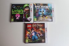 Lot Nintendo 3DS - 3 jeux d' Aventure avec Luigi, Mickey & Harry Potter .
