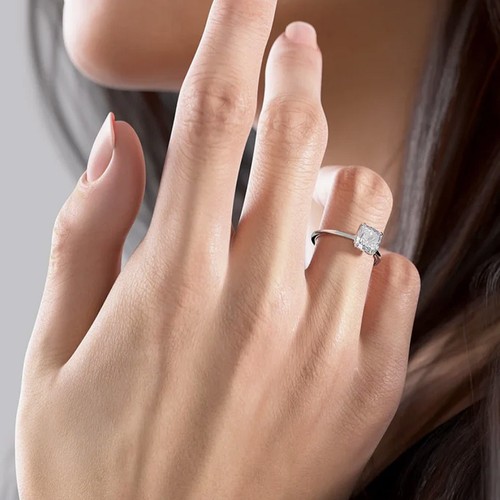 Bague diamant cultivée - , en