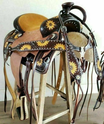 Selle cuir western - selle,