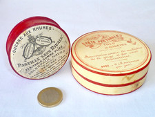 2 ANCIENNES BOITES PUB PHARMACIE REGLISSE DELESPAUL HAVEZ ET PATE PECTORALE