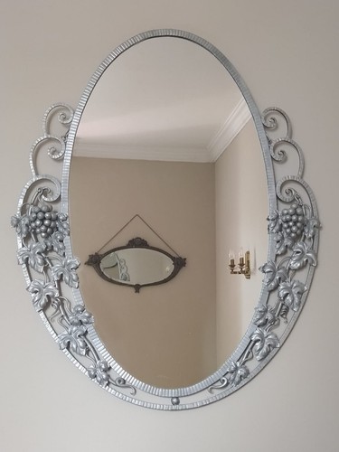 Grand miroir art déco fer - miroir,