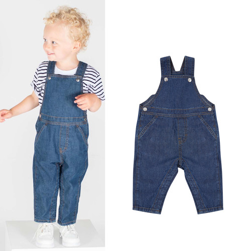 Larkwood dungarees denim lw700 - denim,