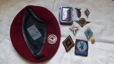 JOLI LOT  9 RCP ANNEES BERET BREVET PARA INSIGNES ETC