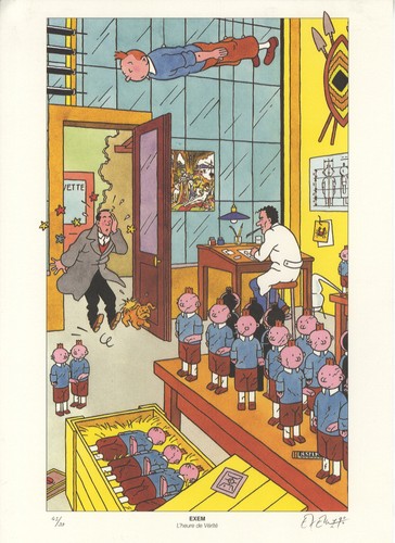 Exem tintin heure de - tintin,